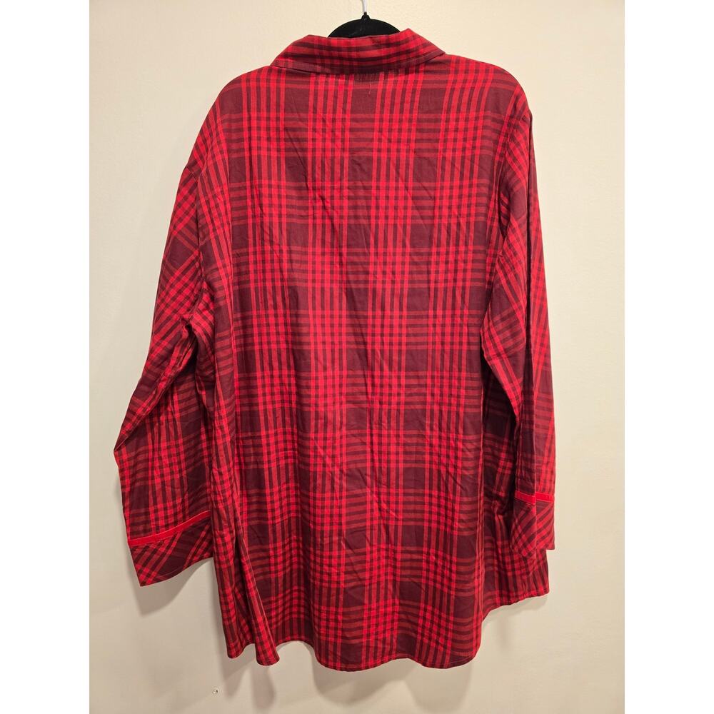 Victoria's Secret Red And Black Plaid PJ Dress Size XXL Nwt - Picture 6 of 7